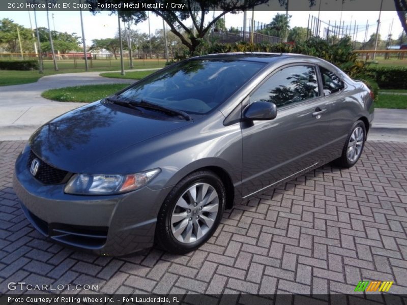 Polished Metal Metallic / Gray 2010 Honda Civic EX Coupe