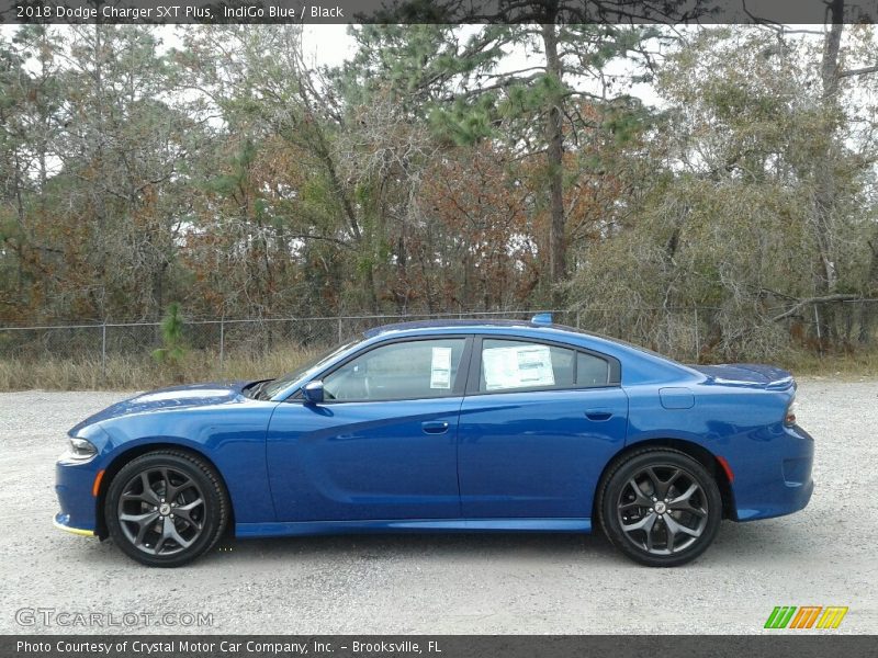 IndiGo Blue / Black 2018 Dodge Charger SXT Plus