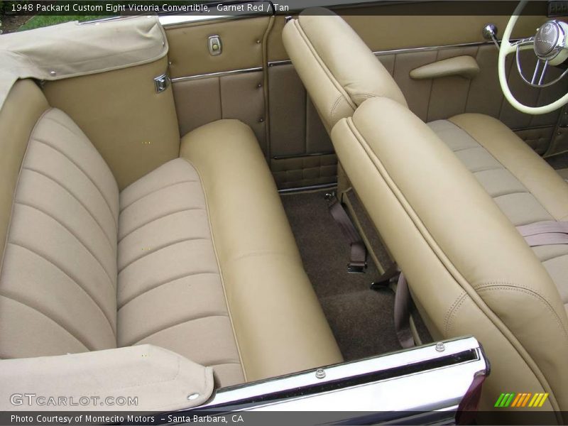 Garnet Red / Tan 1948 Packard Custom Eight Victoria Convertible