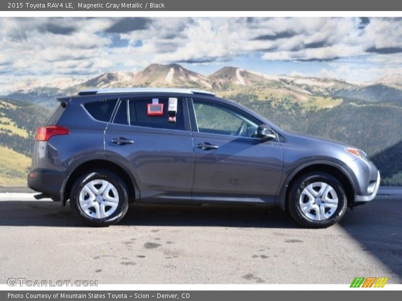 Magnetic Gray Metallic / Black 2015 Toyota RAV4 LE