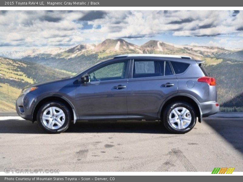 Magnetic Gray Metallic / Black 2015 Toyota RAV4 LE