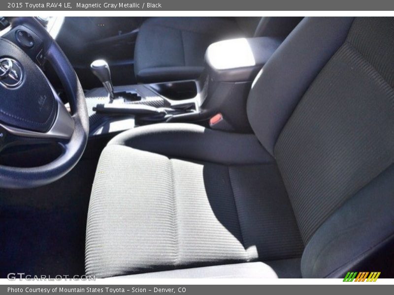 Magnetic Gray Metallic / Black 2015 Toyota RAV4 LE