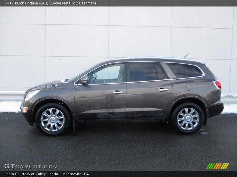 Cocoa Metallic / Cashmere 2012 Buick Enclave AWD