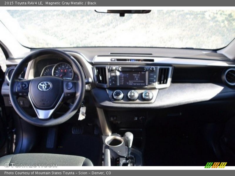 Magnetic Gray Metallic / Black 2015 Toyota RAV4 LE