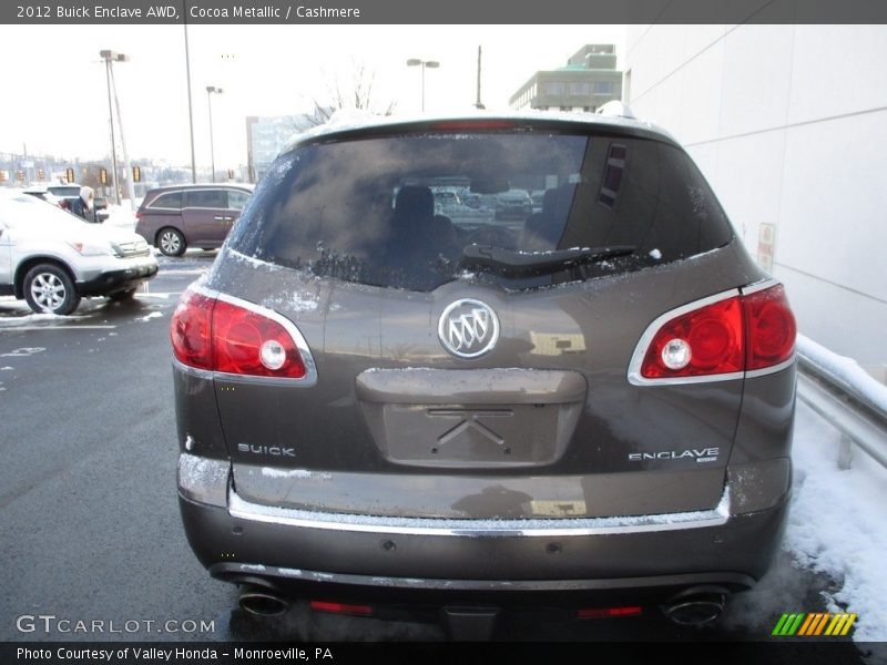 Cocoa Metallic / Cashmere 2012 Buick Enclave AWD
