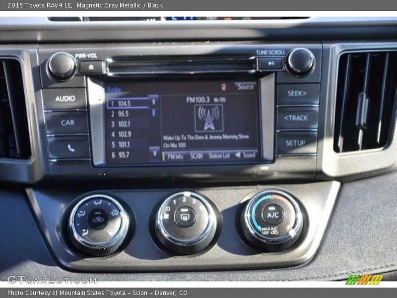 Magnetic Gray Metallic / Black 2015 Toyota RAV4 LE