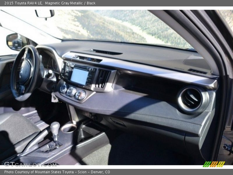 Magnetic Gray Metallic / Black 2015 Toyota RAV4 LE