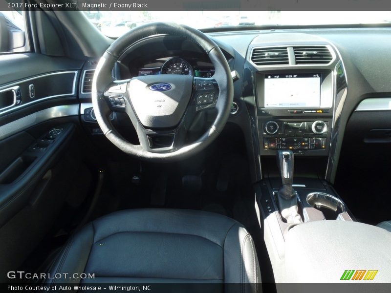 Magnetic / Ebony Black 2017 Ford Explorer XLT