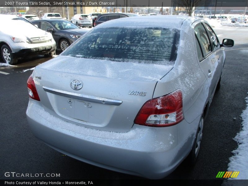 Silver Streak Mica / Dark Charcoal 2007 Toyota Yaris Sedan