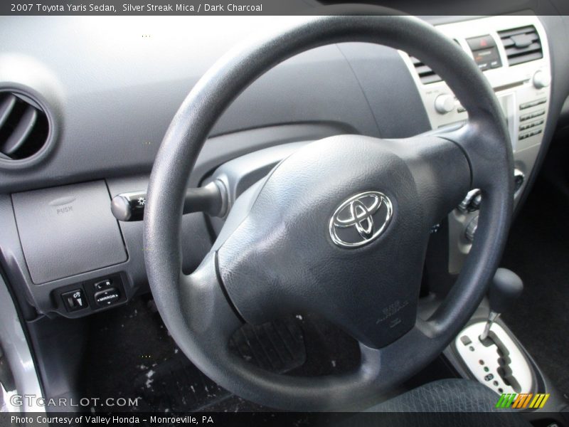 Silver Streak Mica / Dark Charcoal 2007 Toyota Yaris Sedan