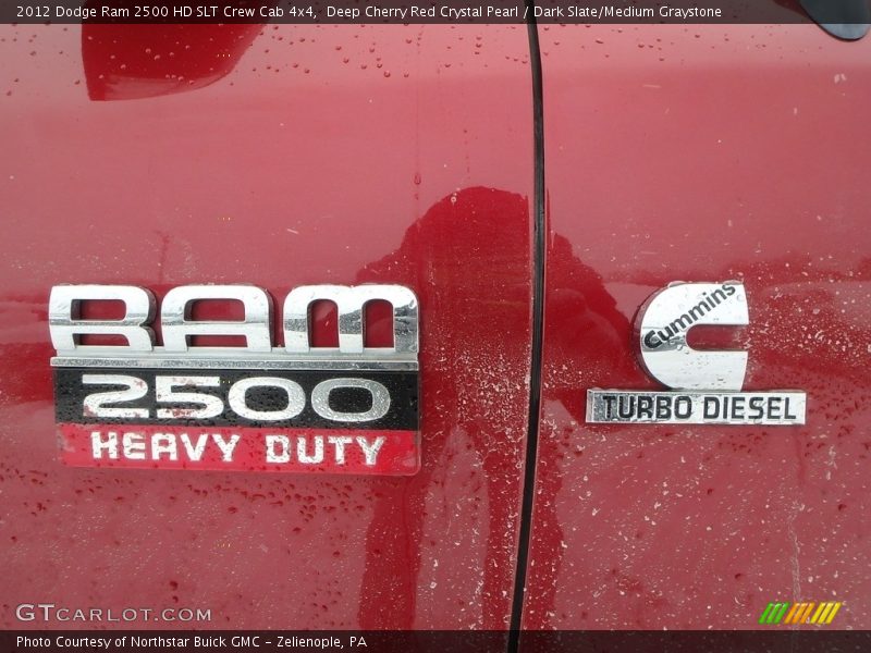 Deep Cherry Red Crystal Pearl / Dark Slate/Medium Graystone 2012 Dodge Ram 2500 HD SLT Crew Cab 4x4