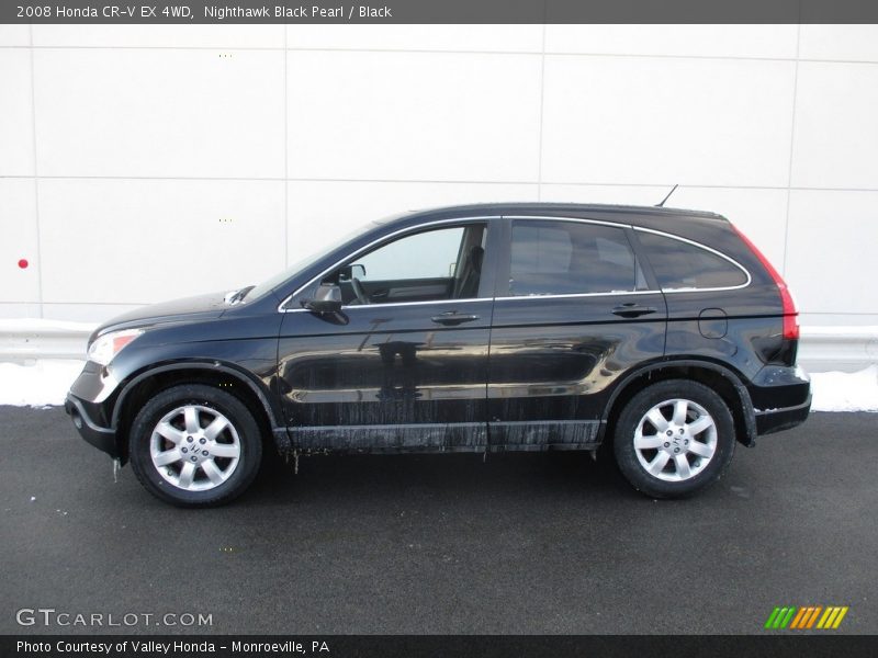 Nighthawk Black Pearl / Black 2008 Honda CR-V EX 4WD