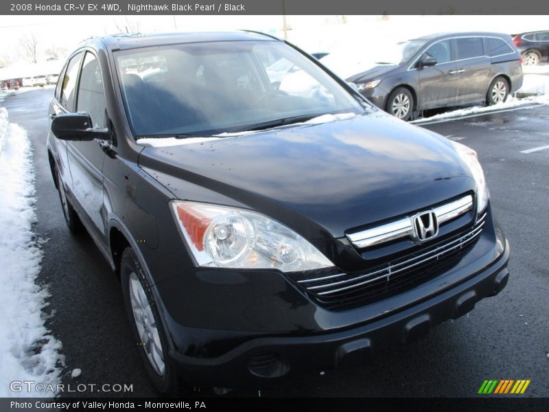 Nighthawk Black Pearl / Black 2008 Honda CR-V EX 4WD