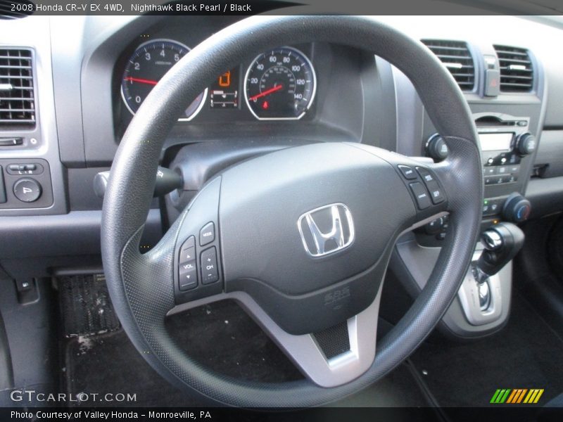 Nighthawk Black Pearl / Black 2008 Honda CR-V EX 4WD