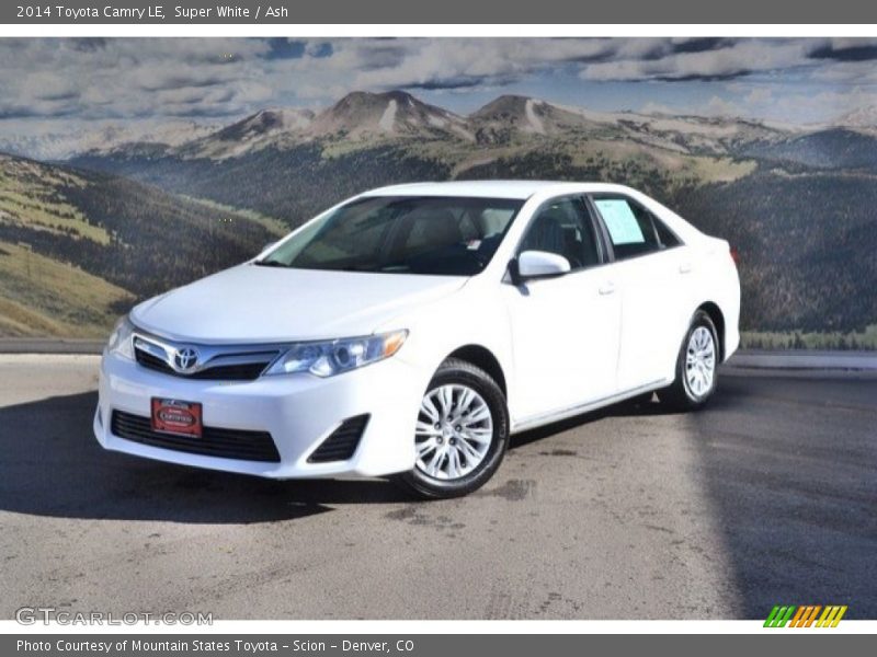 Super White / Ash 2014 Toyota Camry LE