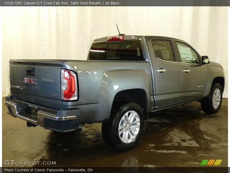 Satin Steel Metallic / Jet Black 2018 GMC Canyon SLT Crew Cab 4x4