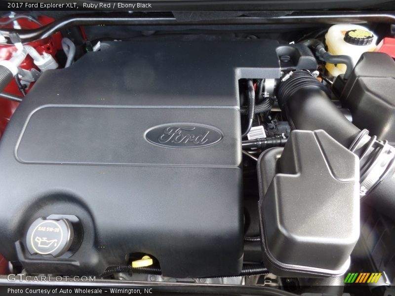 Ruby Red / Ebony Black 2017 Ford Explorer XLT