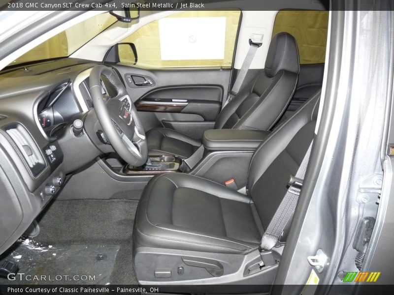 Satin Steel Metallic / Jet Black 2018 GMC Canyon SLT Crew Cab 4x4