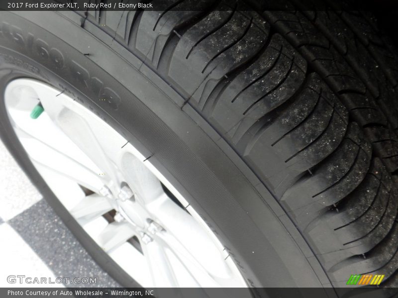 Ruby Red / Ebony Black 2017 Ford Explorer XLT