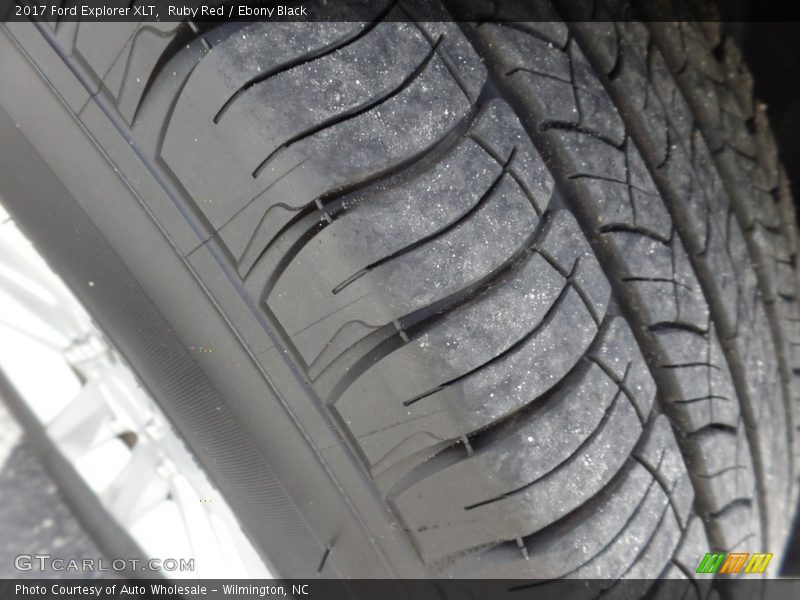 Ruby Red / Ebony Black 2017 Ford Explorer XLT