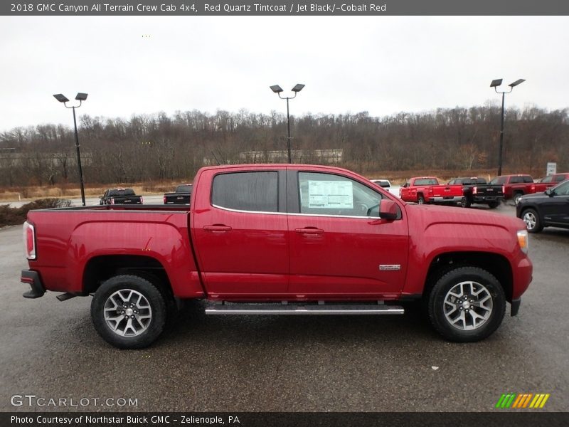 Red Quartz Tintcoat / Jet Black/­Cobalt Red 2018 GMC Canyon All Terrain Crew Cab 4x4