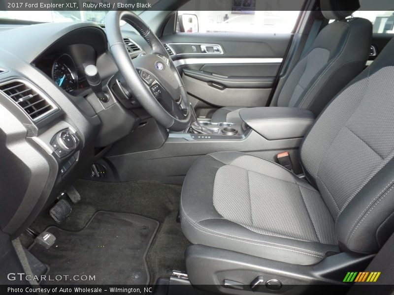 Ruby Red / Ebony Black 2017 Ford Explorer XLT