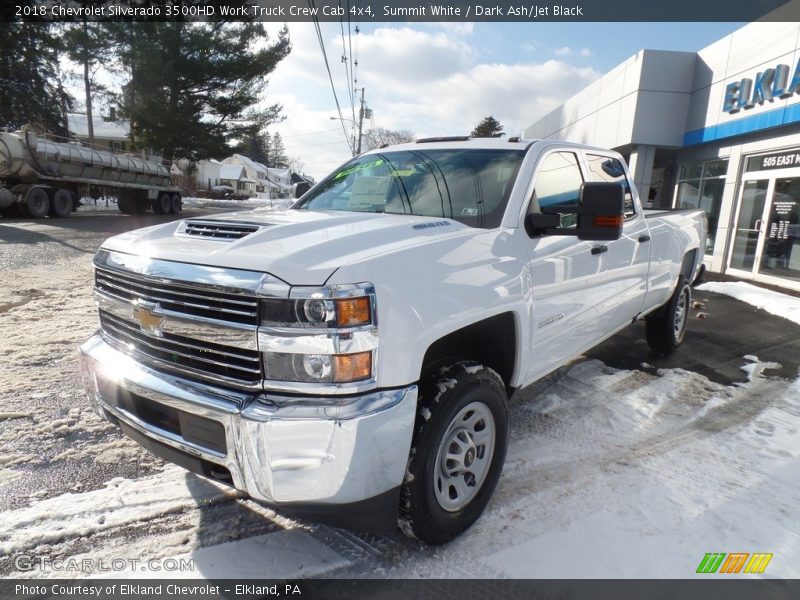 Summit White / Dark Ash/Jet Black 2018 Chevrolet Silverado 3500HD Work Truck Crew Cab 4x4