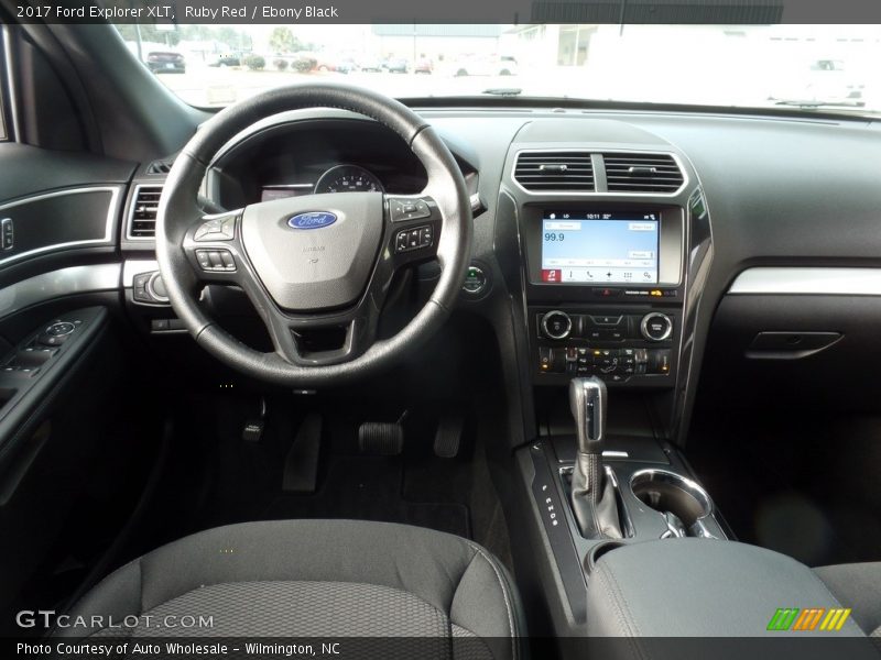 Ruby Red / Ebony Black 2017 Ford Explorer XLT