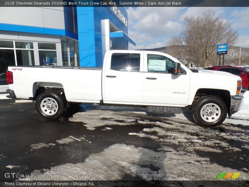 Summit White / Dark Ash/Jet Black 2018 Chevrolet Silverado 3500HD Work Truck Crew Cab 4x4