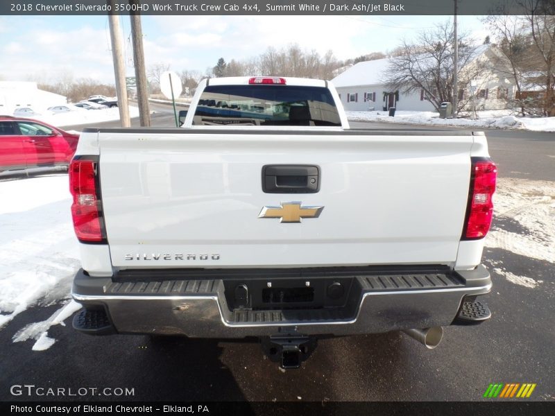 Summit White / Dark Ash/Jet Black 2018 Chevrolet Silverado 3500HD Work Truck Crew Cab 4x4
