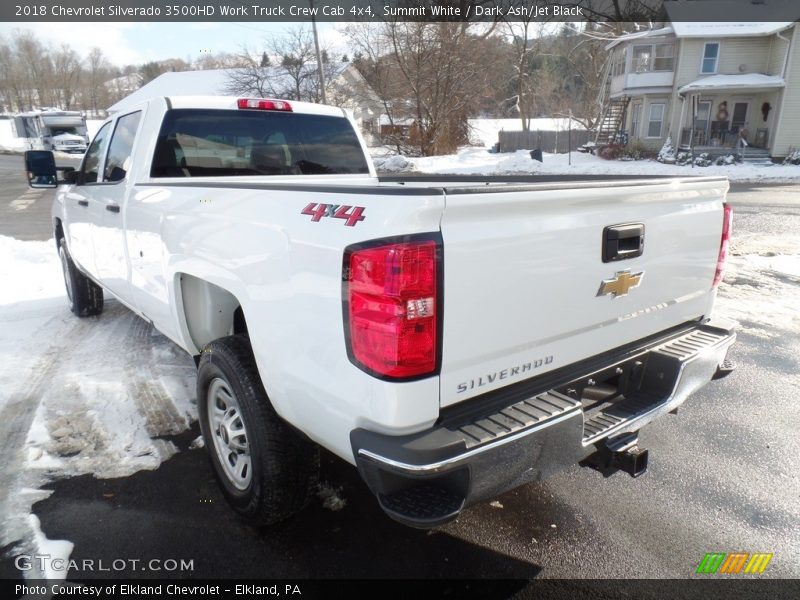 Summit White / Dark Ash/Jet Black 2018 Chevrolet Silverado 3500HD Work Truck Crew Cab 4x4