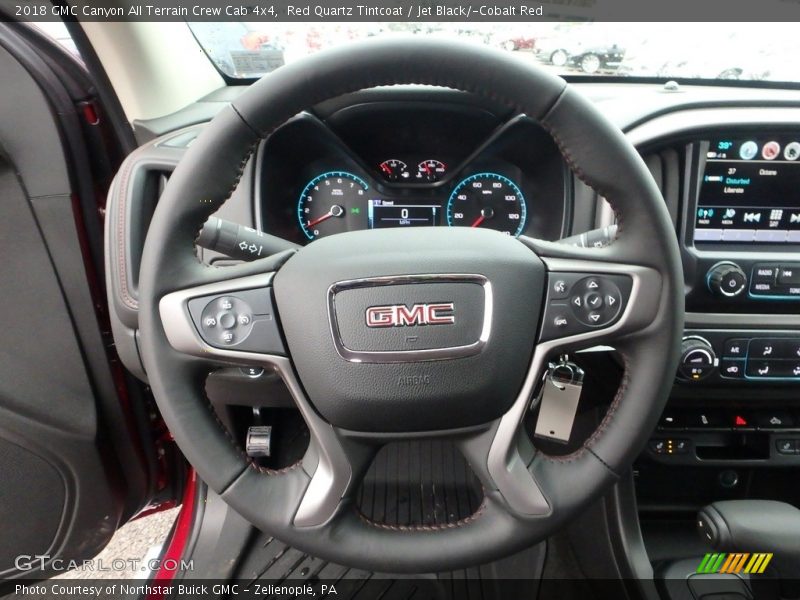 Red Quartz Tintcoat / Jet Black/­Cobalt Red 2018 GMC Canyon All Terrain Crew Cab 4x4
