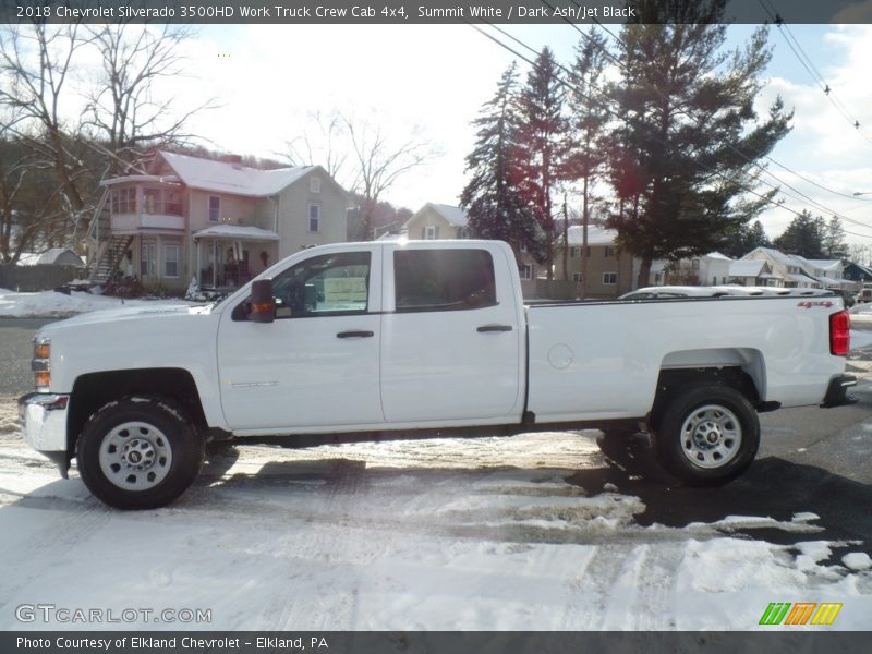 Summit White / Dark Ash/Jet Black 2018 Chevrolet Silverado 3500HD Work Truck Crew Cab 4x4
