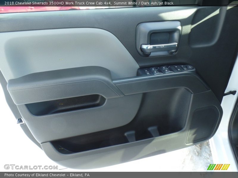 Summit White / Dark Ash/Jet Black 2018 Chevrolet Silverado 3500HD Work Truck Crew Cab 4x4