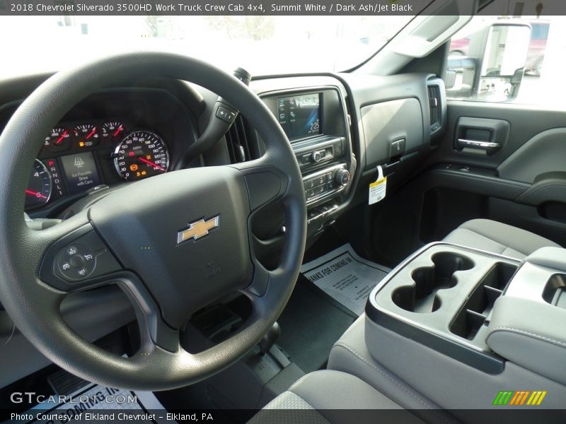 Summit White / Dark Ash/Jet Black 2018 Chevrolet Silverado 3500HD Work Truck Crew Cab 4x4