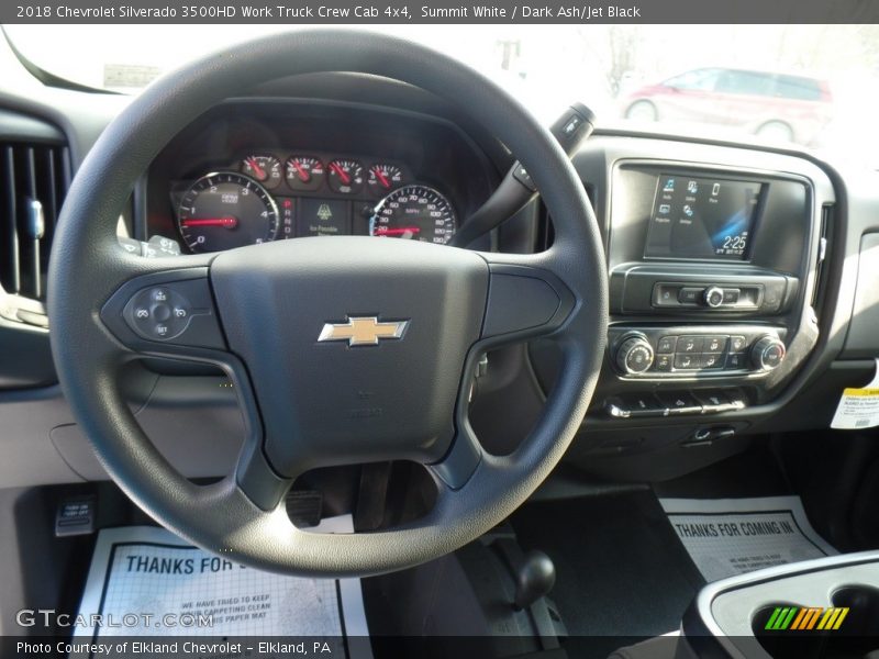 Summit White / Dark Ash/Jet Black 2018 Chevrolet Silverado 3500HD Work Truck Crew Cab 4x4