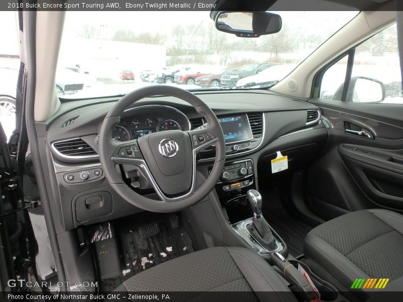  2018 Encore Sport Touring AWD Ebony Interior