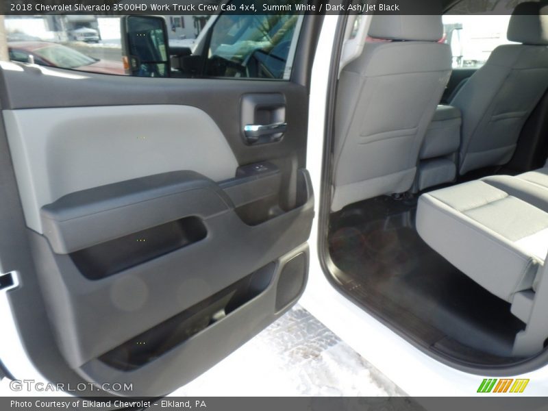 Summit White / Dark Ash/Jet Black 2018 Chevrolet Silverado 3500HD Work Truck Crew Cab 4x4