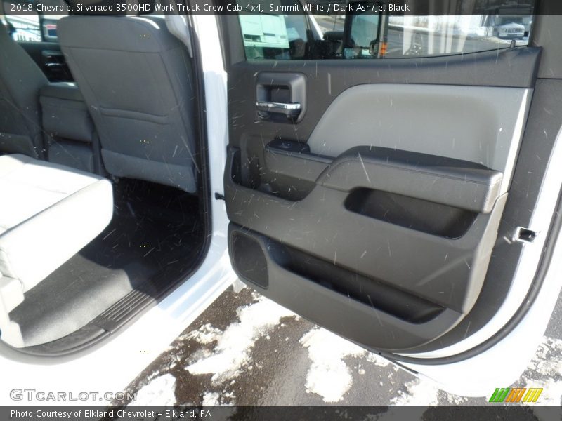 Summit White / Dark Ash/Jet Black 2018 Chevrolet Silverado 3500HD Work Truck Crew Cab 4x4