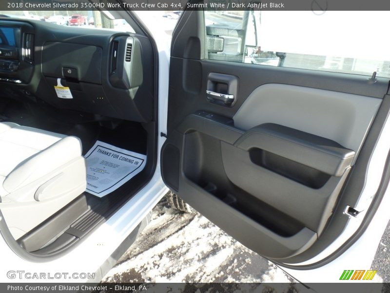 Summit White / Dark Ash/Jet Black 2018 Chevrolet Silverado 3500HD Work Truck Crew Cab 4x4
