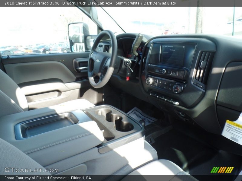 Summit White / Dark Ash/Jet Black 2018 Chevrolet Silverado 3500HD Work Truck Crew Cab 4x4