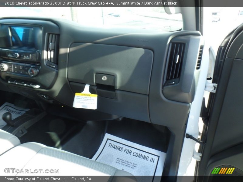 Summit White / Dark Ash/Jet Black 2018 Chevrolet Silverado 3500HD Work Truck Crew Cab 4x4