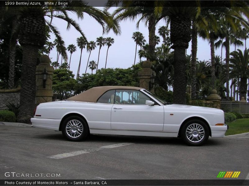 White / Beige 1999 Bentley Azure