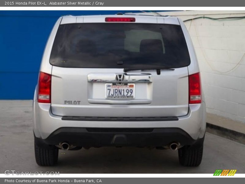 Alabaster Silver Metallic / Gray 2015 Honda Pilot EX-L