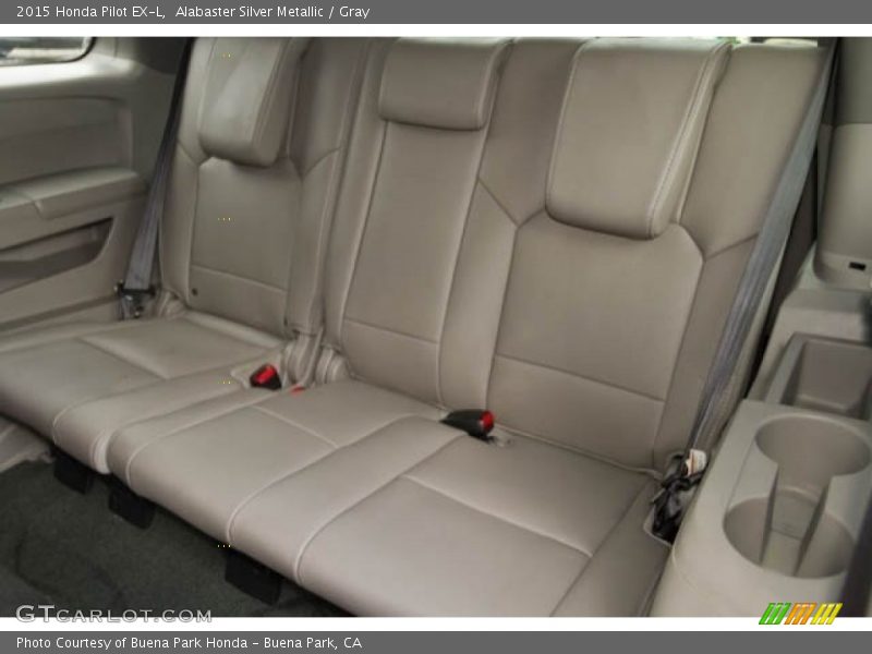 Alabaster Silver Metallic / Gray 2015 Honda Pilot EX-L