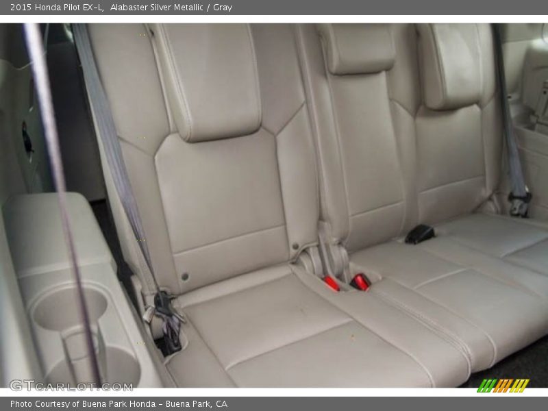 Alabaster Silver Metallic / Gray 2015 Honda Pilot EX-L