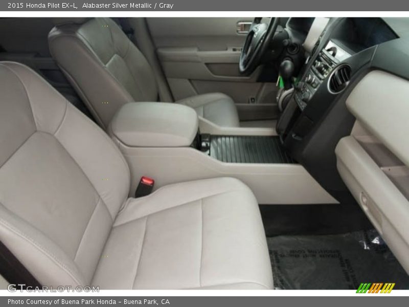 Alabaster Silver Metallic / Gray 2015 Honda Pilot EX-L