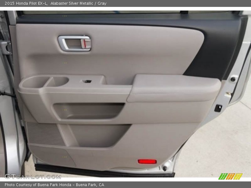 Alabaster Silver Metallic / Gray 2015 Honda Pilot EX-L