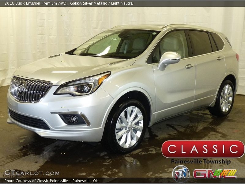 Galaxy Silver Metallic / Light Neutral 2018 Buick Envision Premium AWD