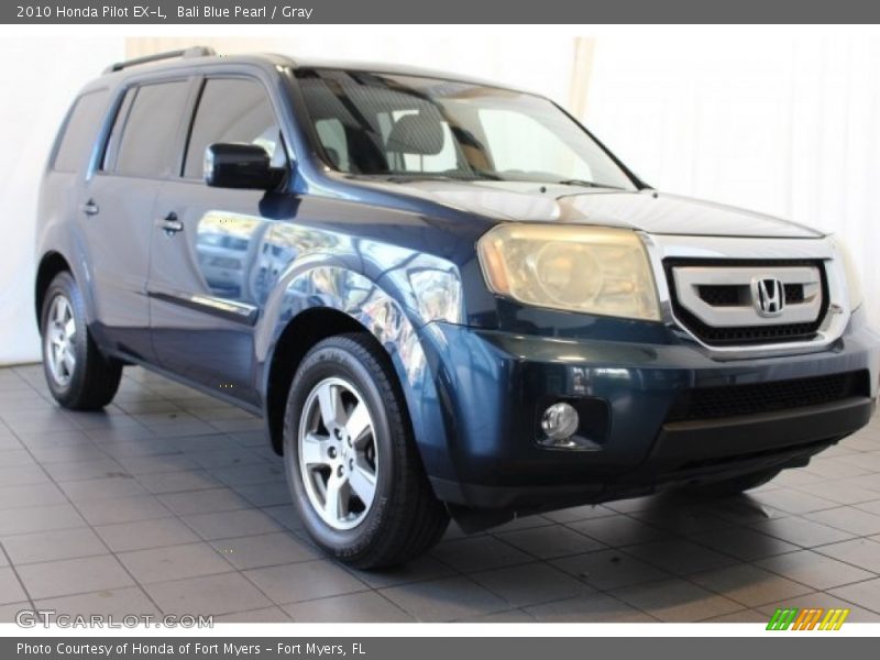 Bali Blue Pearl / Gray 2010 Honda Pilot EX-L